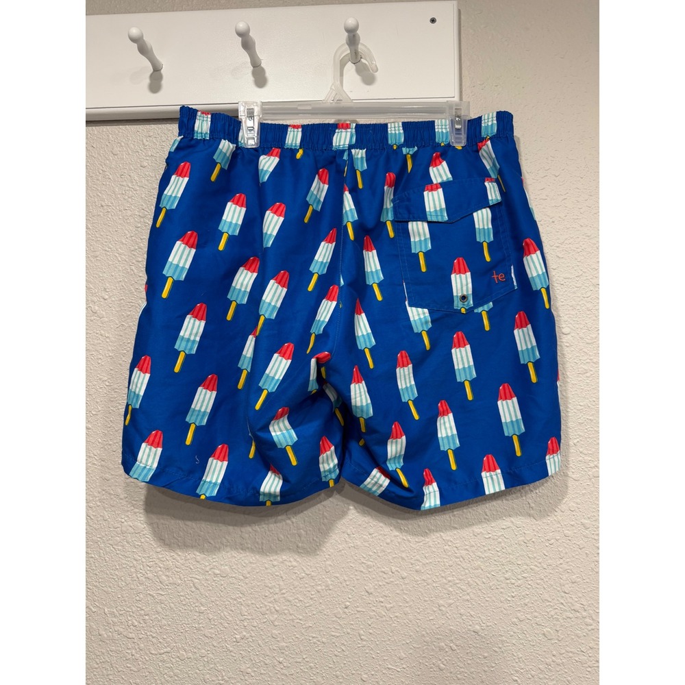 Tipsy Elves Popsicle Swim Trunks Mens XL Blue 4th of July Board Shorts Americana - Picture 4 of 8